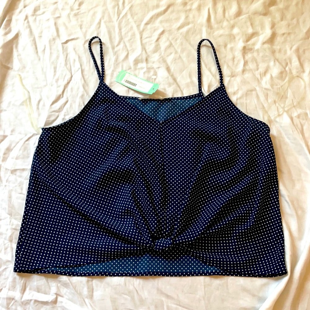 Lush Devon Knot Front Cami Blouse